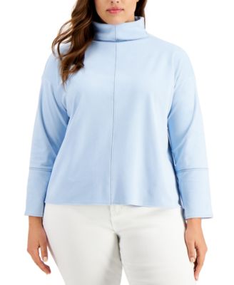 plus size mock neck top