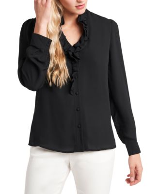 macy's ruffle blouse