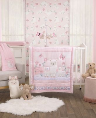 mini crib bedding set girl