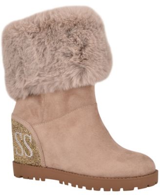 guess wedge booties