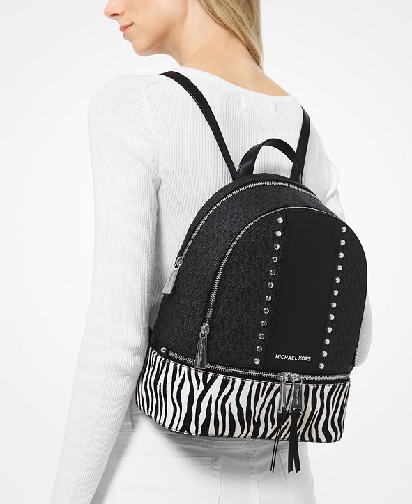 Michael Kors Rhea Signature Zip Medium Backpack & Reviews ...