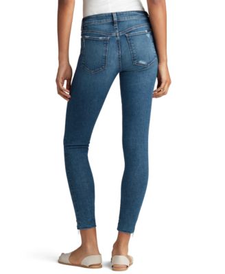ripped ankle skinny jeans