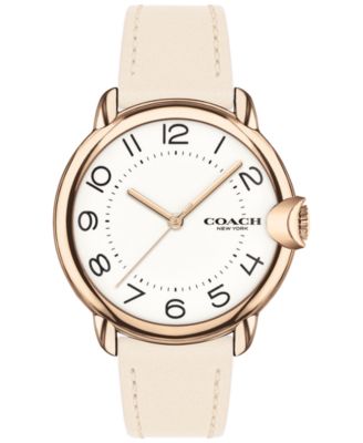 coach leather watch