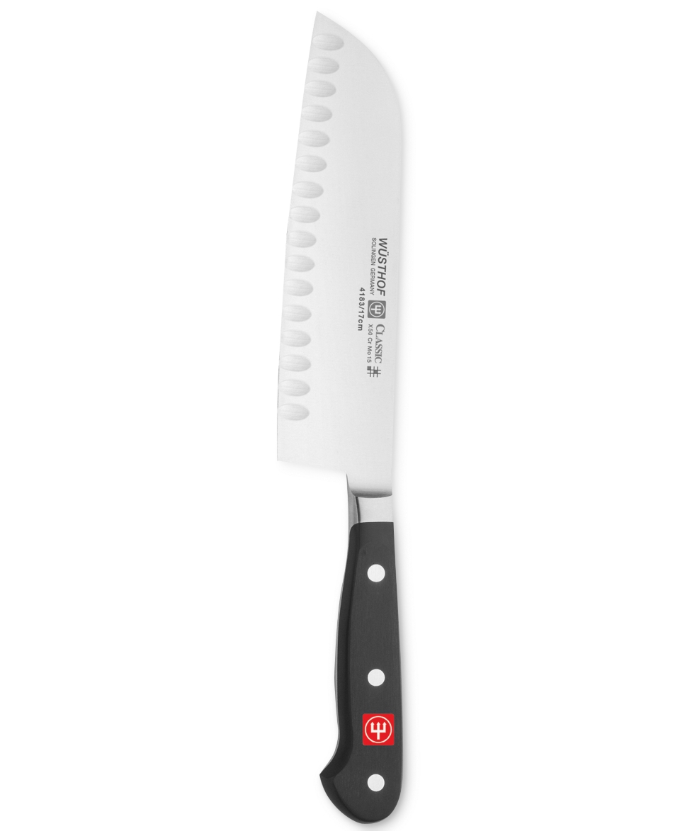 Wusthof Classic Santoku Knife, 7 Hollow Edge   Cutlery & Knives   Kitchen