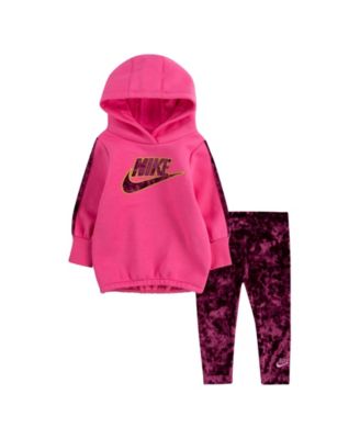 Nike Little Girls Velour 2 Piece 