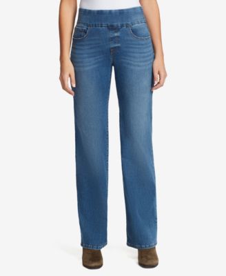 Theadora Pull On Wide Leg Jeans 