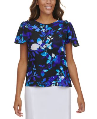 macy's short sleeve blouses