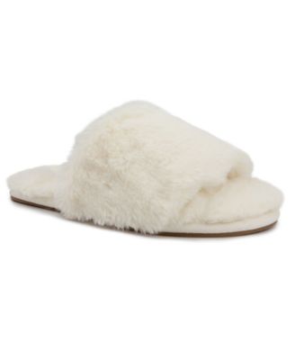 macys steve madden fuzzy slippers