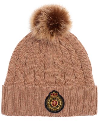 ralph lauren cable knit hat