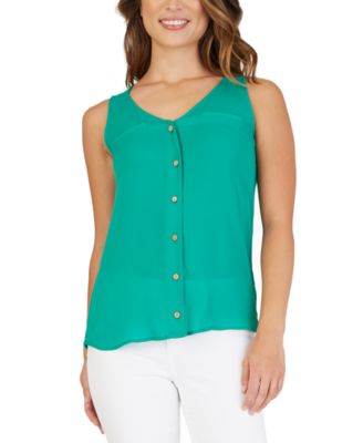 macys sleeveless blouses