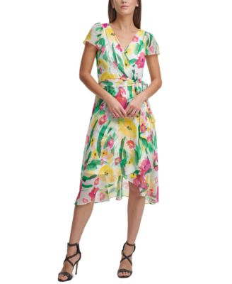 macys flutter sleeve dress