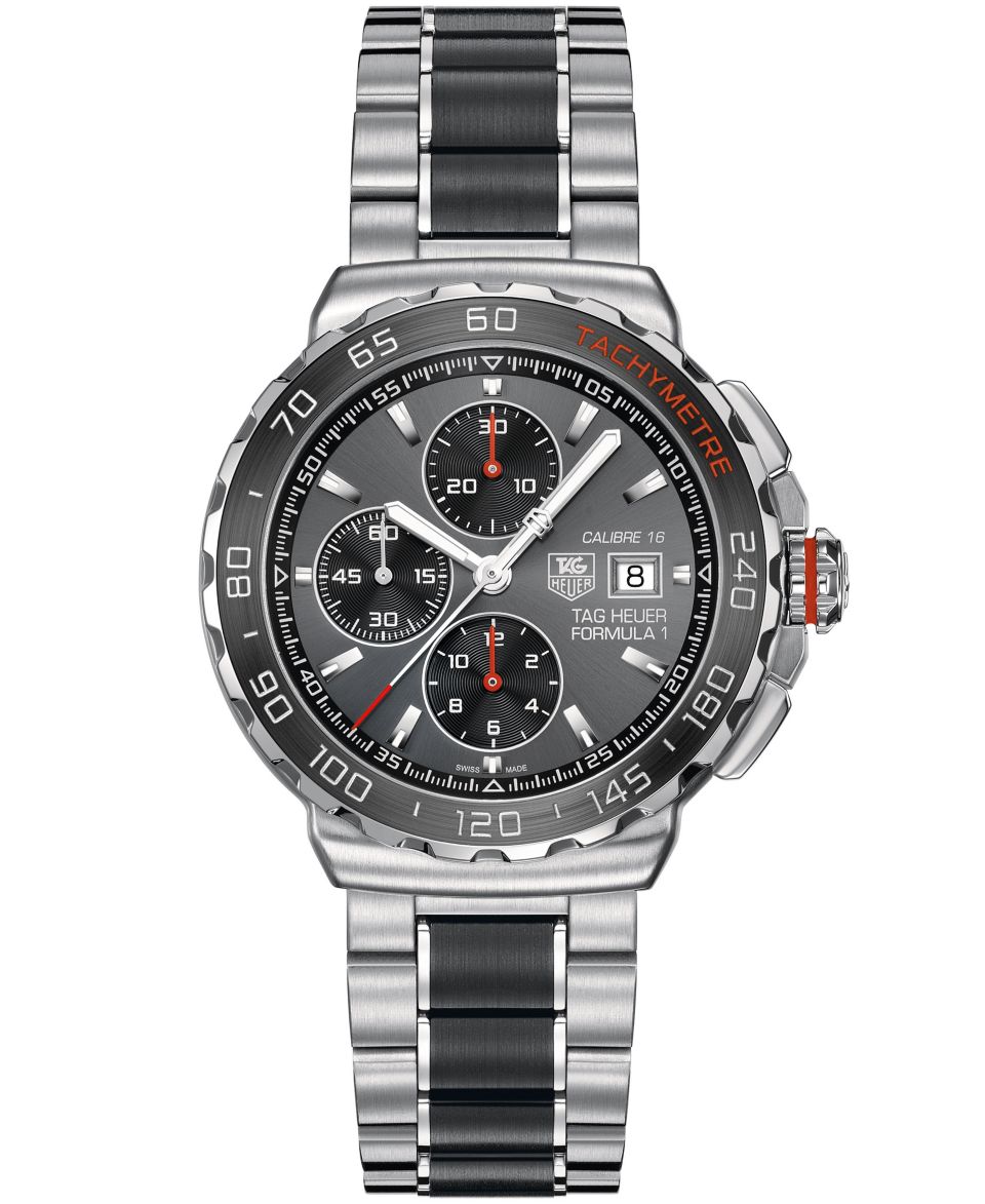 TAG Heuer Mens Swiss Automatic Chronograph Formula 1 Calibre 16 Black