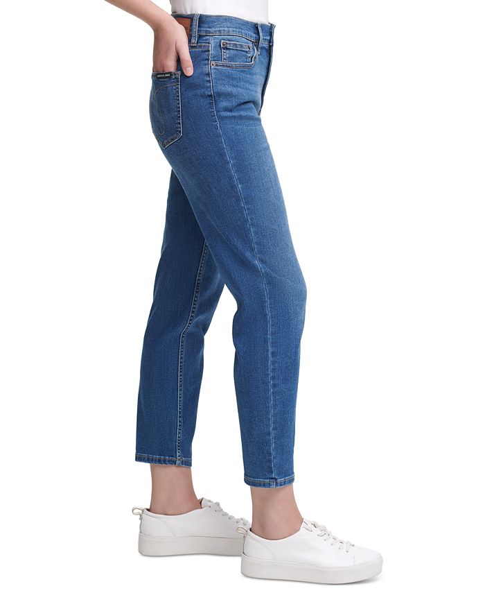 calvin klein jeans high rise ankle skinny