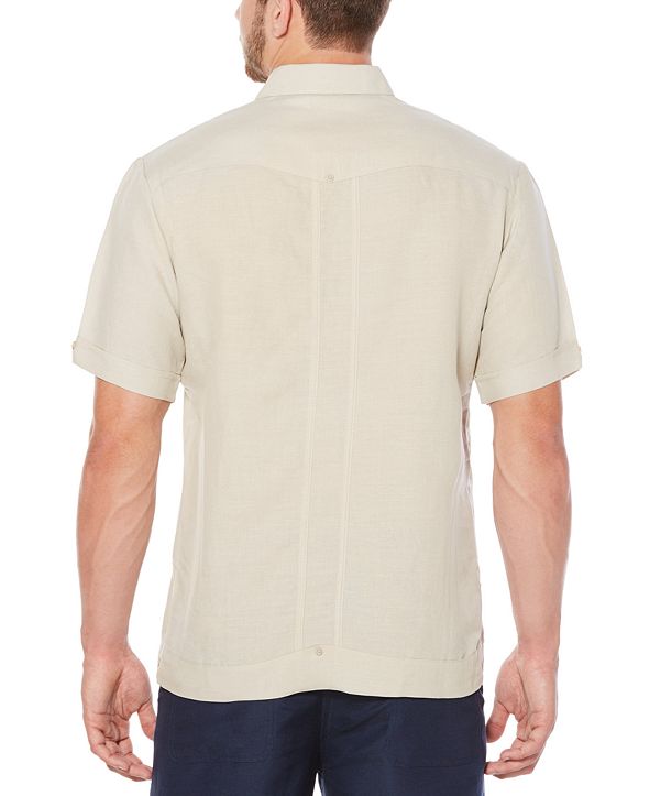 Cubavera Short-Sleeve Embroidered Guayabera Shirt & Reviews - Casual ...
