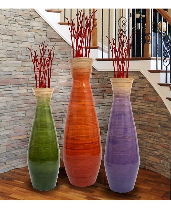 Uniquewise Bamboo Floor Vase, 31.5" Tall & Reviews Vases Home Decor
