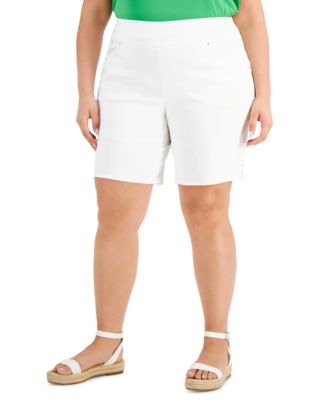 plus size stretch shorts