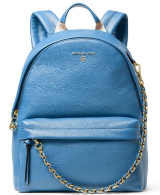 michael kors blue backpack purse