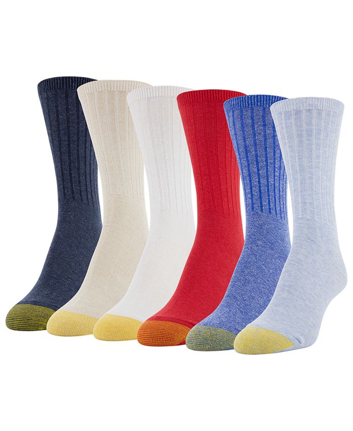 Gold Toe GOLDTOE® Women's 6Pk. Casual Ribbed Crew Socks & Reviews