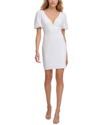 womens white sheath dress