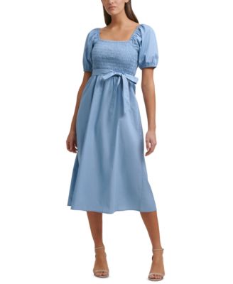 macys midi dresses with sleeves