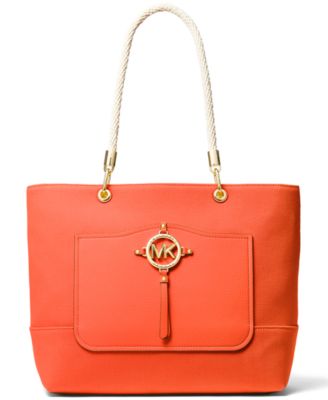 michael kors canvas bag with rope handle