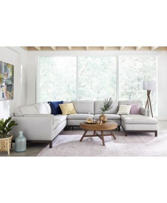 Macys Living Room Chair Deals 51, Kaleb Leather Sofa Macy S