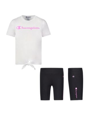 champion biker shorts set