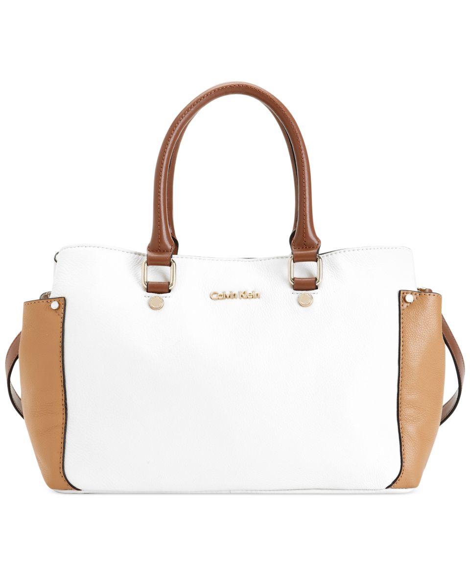 Calvin Klein Cabo Pebble Satchel   Handbags & Accessories