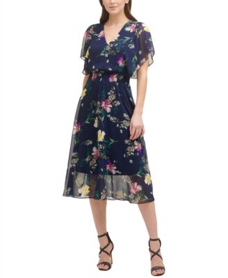 macys flutter sleeve dress