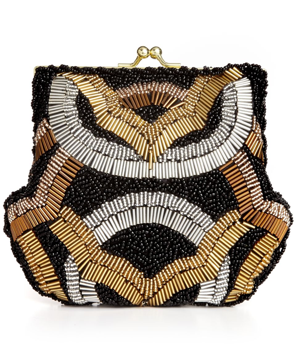 Sasha Oval Sequin Minaudiere Clutch   Handbags & Accessories