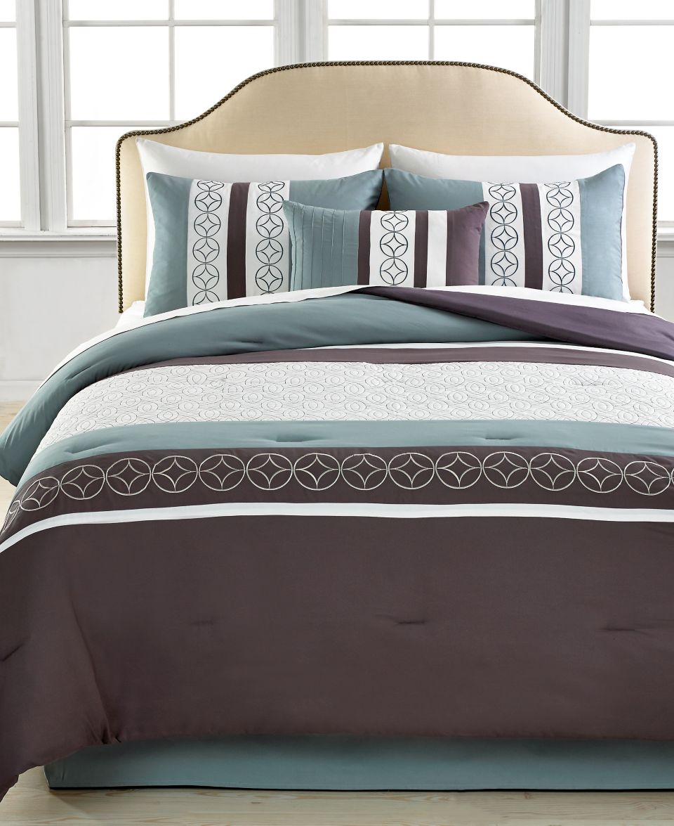 Mercer 5 Piece Embroidered Comforter Sets