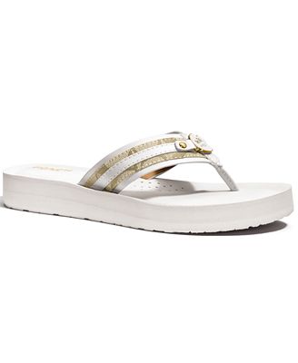 COACH JASMINE FLAT SANDAL - Sandals - Shoes - Macy's