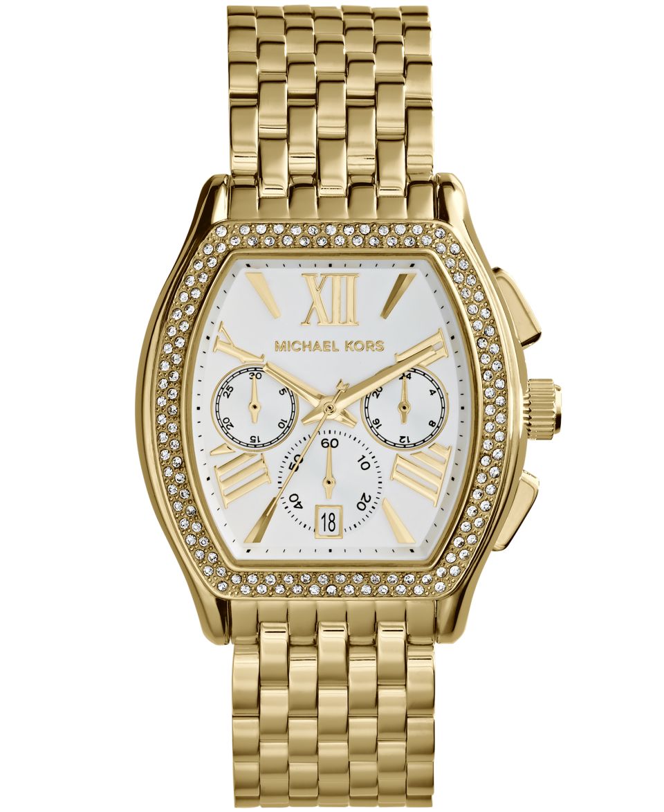 Michael Kors Womens Emery Gold Tone Stainless Steel Bracelet Watch 40x31mm MK3254   Watches   Jewelry & Watches