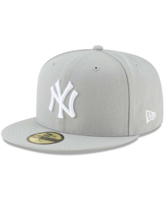 Мужская серая приталенная шляпа New York Yankees Fashion Color Basic 59Fifty серого цвета