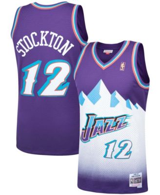 Мужская майка John Stockton Purple Utah Jazz 1996-97 