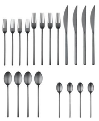 Набор столовых приборов Due Ice Oro Nero, 20 предметов