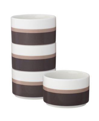 Мини-миски Noritake ColorStax в полоску, набор из 4 штук