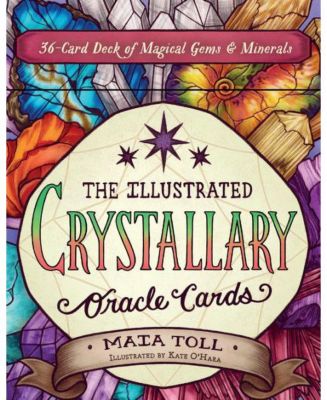 Иллюстрированные карты Кристаллического оракула - колода магических драгоценных камней и минералов из 36 карт от Майи Толл