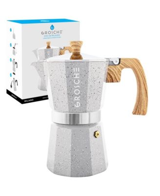 Кофеварка эспрессо Moka Pot на каменной плите GROSCHE MILANO, 6 чашек, 9,3 унции