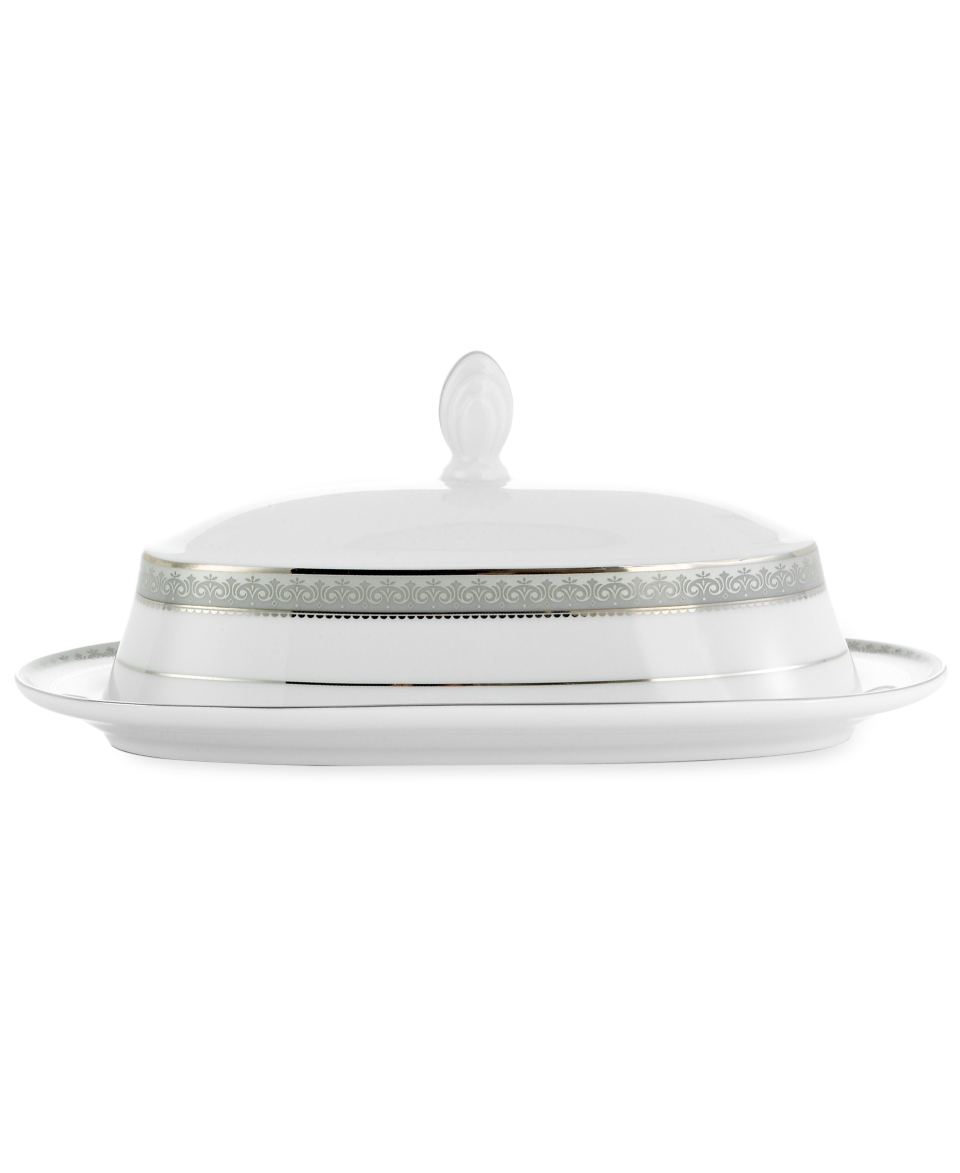 Mikasa Dinnerware, Platinum Crown Butter Dish   Fine China   Dining