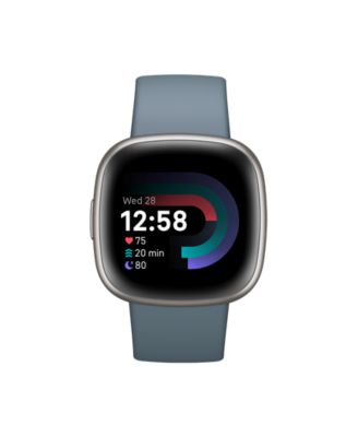Умные часы Fitbit Versa 4 Waterfall Blue Platinum, 39 мм