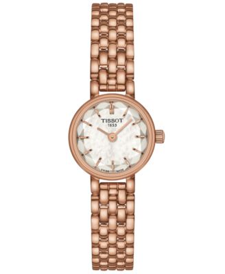Женские швейцарские часы Tissot Lovely из розового золота с PVD браслетом из нержавеющей стали 20 мм