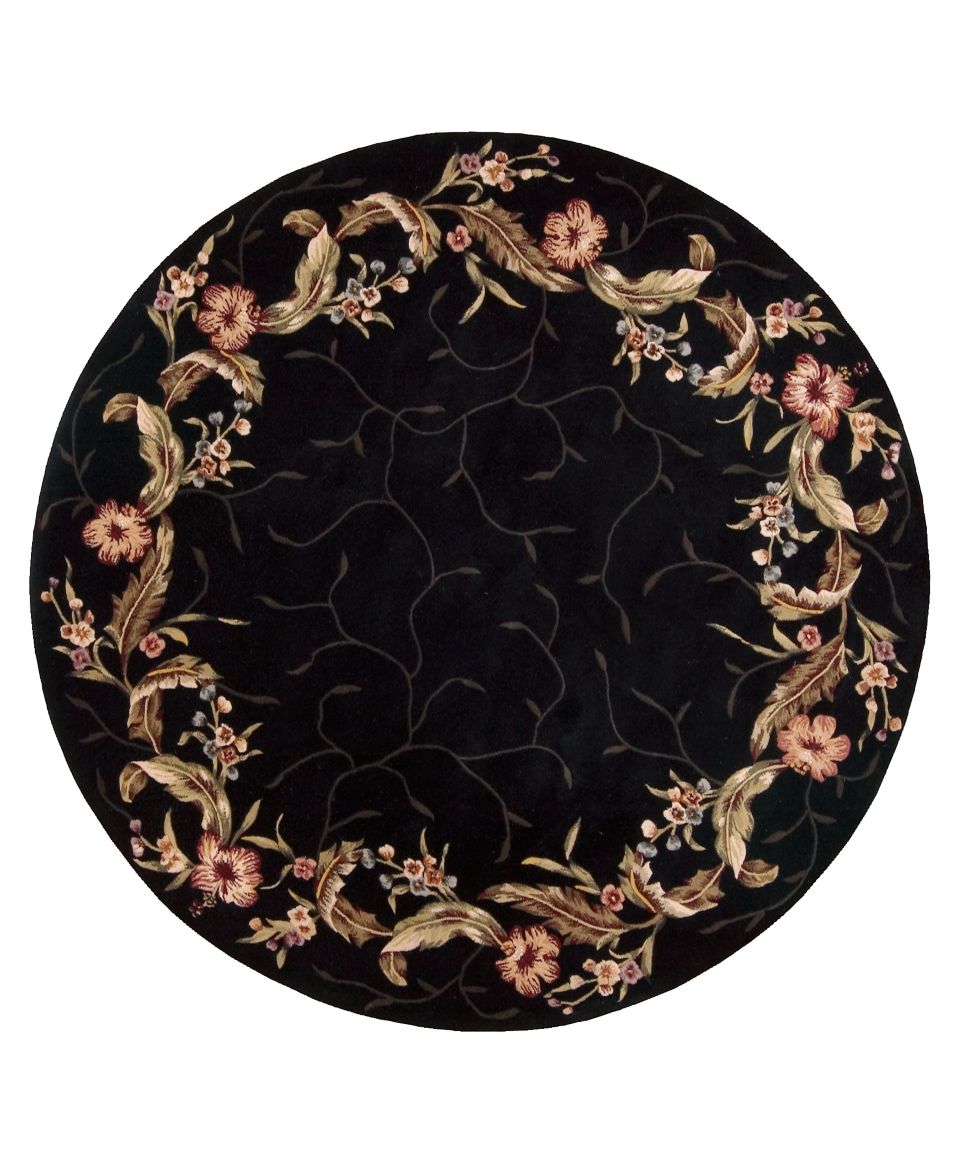 Nourison Rugs, Julian JL46 BLK Round