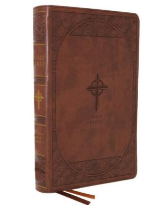 NABRE, Новая американская Библия, Пересмотренное издание, Католическая Библия, Крупный шрифт, Мягкая кожа, Коричневый, Удобная печать: Holy Bible от Catholic Bible Press