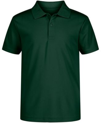 Быстросохнущая форма для больших мальчиков Nautica с коротким рукавом Performance Stretch Polo зеленого цвета