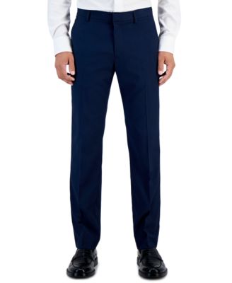 Мужские приталенные брюки Perry Ellis Portfolio выполненные из эластичной ткани без использования железа с высокой посадкой 7390₽