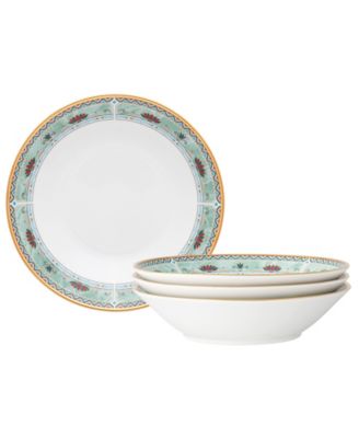 Набор из 4 суповых мисок Noritake Serene Garden, 7 дюймов, 20 унций.