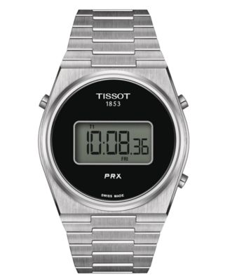 Мужские цифровые часы Tissot PRX с браслетом из нержавеющей стали 40 мм