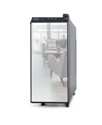 Винный погреб BLACK+DECKER на 12 Бутылок, Термоэлектрический Со светодиодным Дисплеем И Зеркальной Дверцей