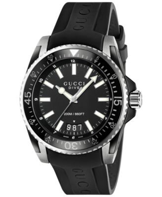 gucci men's dive bracelet watch 45mm